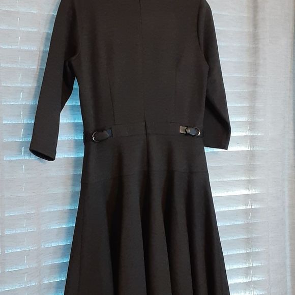 Ann Taylor Dark Grey Circle Skirt Dress - Picture 7 of 11